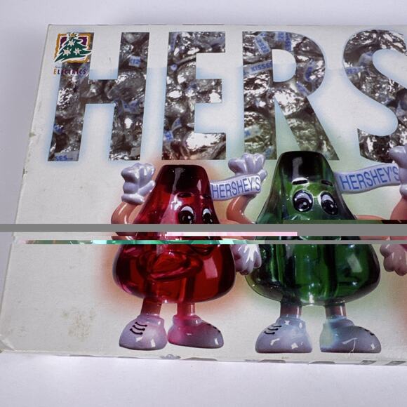 VTG Hershey’s Kisses Holiday Light Set Red Green Christmas Candy Collectible - Picture 4 of 9